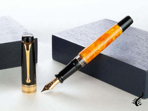 Aurora Optima O' Sole Mio Fountain Pen, Auroloide, Gold, 997-NAO