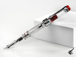 Aurora Optima Red Demonstrator Fountain Pen, Limited Ed, 570RA