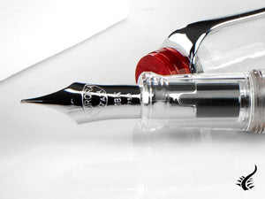 Aurora Optima Red Demonstrator Fountain Pen, Limited Ed, 570RA