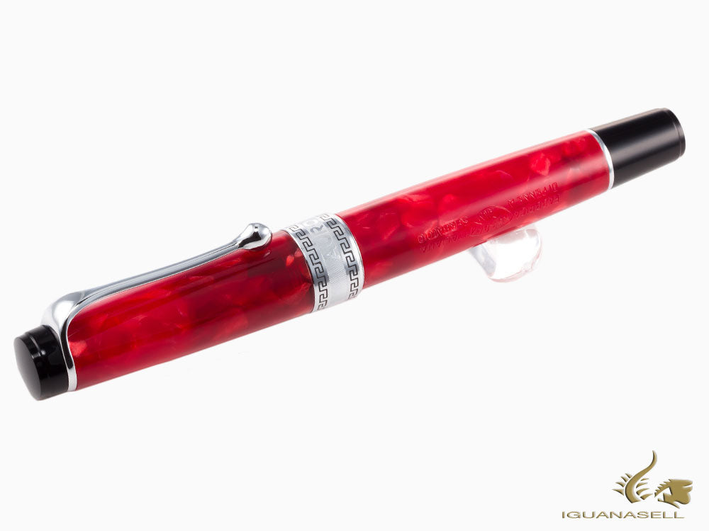 Aurora Optima Rossa Stylo roller, Auroloide, garniture chromée, 975-CRA