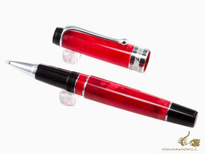 Aurora Optima Rossa Rollerball Pen, Auroloide, Chrome Trim, 975-CRA