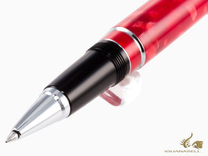 Aurora Optima Rossa Rollerball Pen, Auroloide, Chrome Trim, 975-CRA