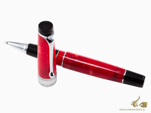 Aurora Optima Rossa Stylo roller, Auroloide, garniture chromée, 975-CRA