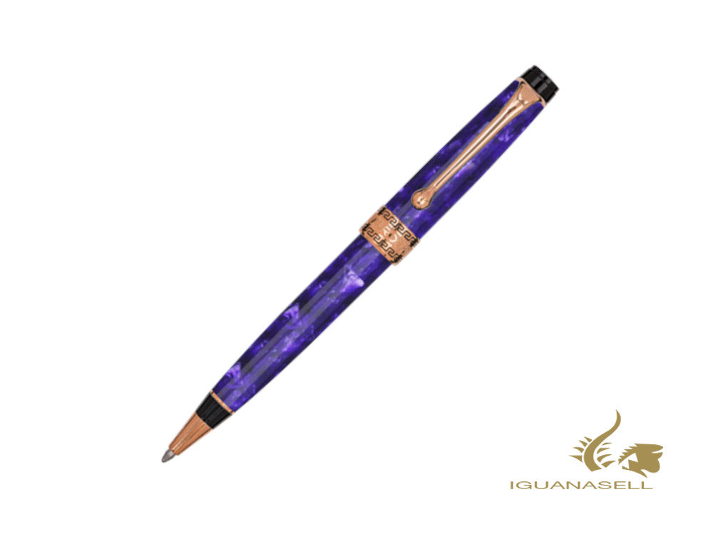 Stylo à bille Aurora Optima Viola 2020, Auroloide, Violet, PVD or rose, 998-VI