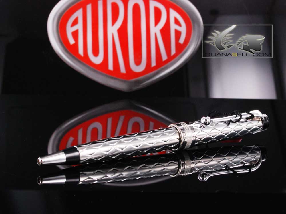 Stylo à bille Aurora Riflessi - Argent sterling .925