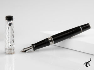 Aurora Rifflesi Fountain Pen, Resin, Sterling Silver .925, G11-CN