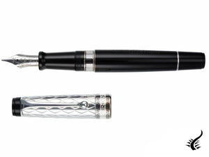 Stylo plume Aurora Rifflesi, résine, argent sterling .925, G11-CN