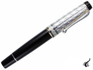 Aurora Rifflesi Fountain Pen, Resin, Sterling Silver .925, G11-CN