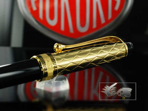 Aurora Riflessi Ballpoint Pen-18kt.Solid Gold Cap & Resin Barrel-G30CN