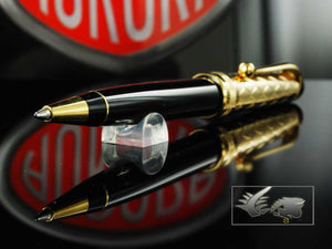 Aurora Riflessi Ballpoint Pen-18kt.Solid Gold Cap & Resin Barrel-G30CN