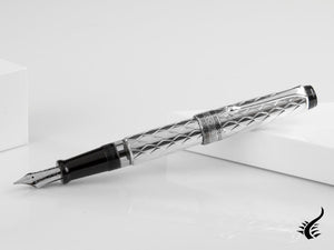 Aurora Riflessi Fountain Pen - Sterling Silver .925-G11