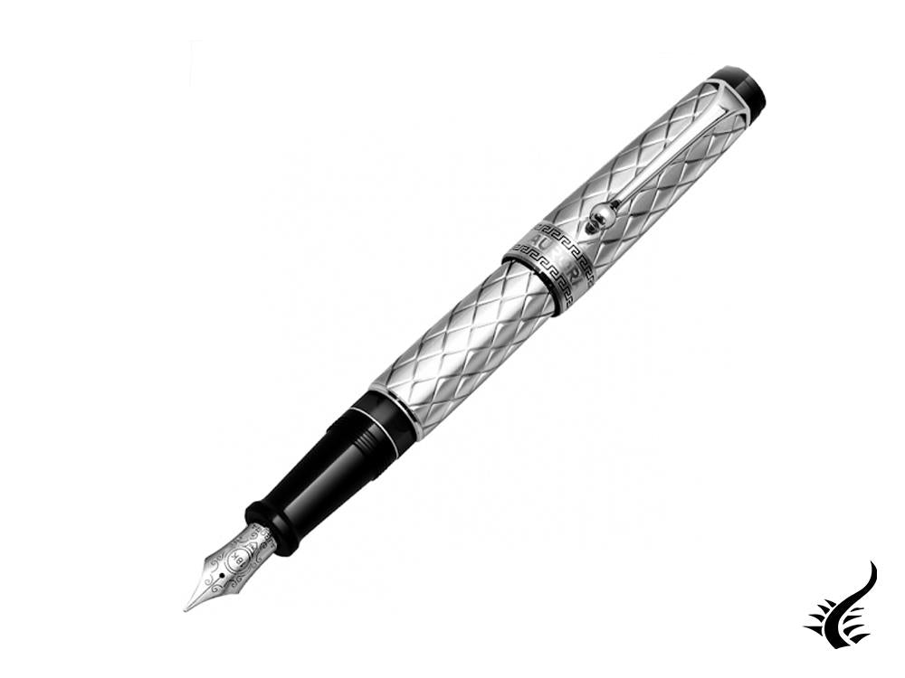 Aurora Riflessi Fountain Pen - Sterling Silver .925-G11