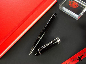 Stylo roller Aurora Ipsilon De Luxe - Résine noire et chrome - B72C