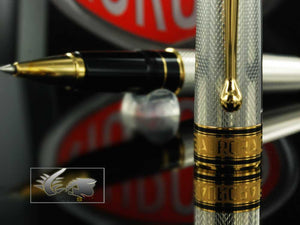 Aurora Optima Rollerball pen, Silver .925, Gold plated 976