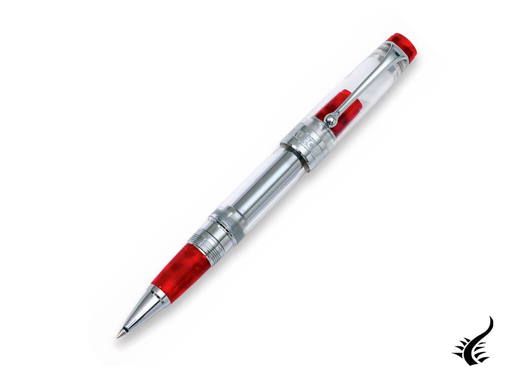 Aurora Optima Red Demonstrator Rollerball pen, Resin, Limited Edition, 571RA