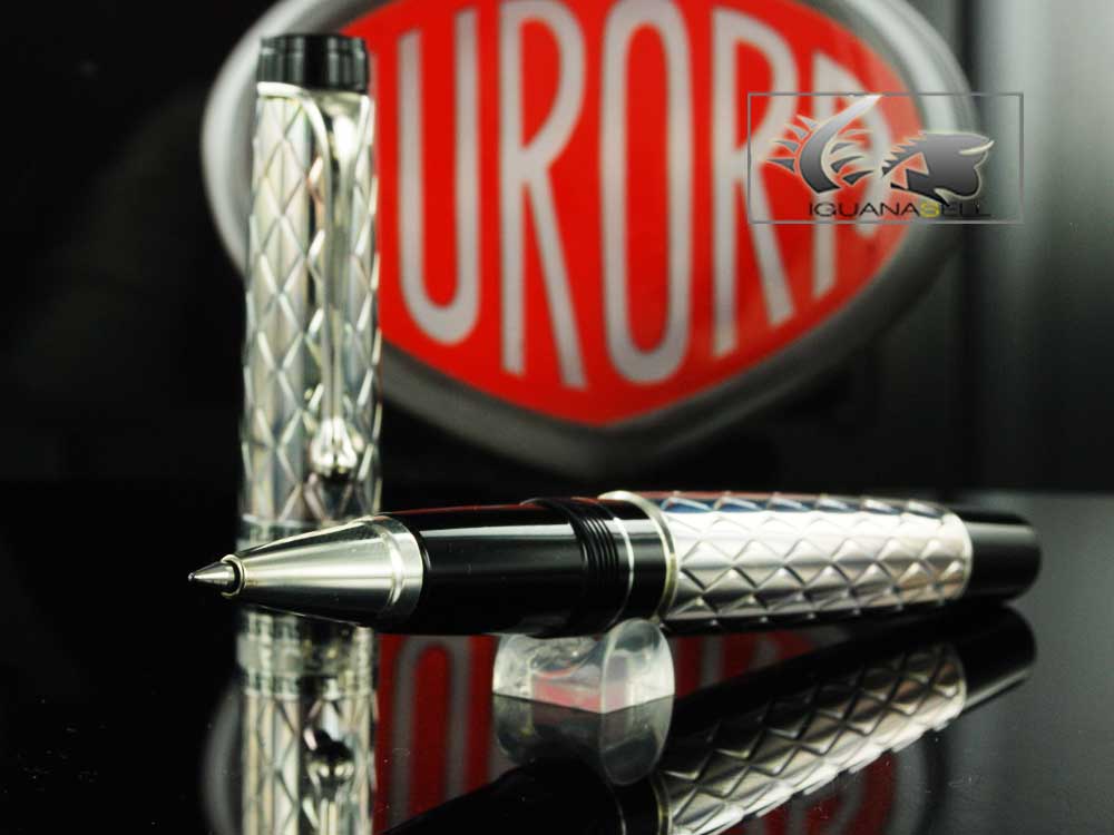 Aurora Roller Pen Riflessi - .925 Sterling Silver Cap and Barrel - G71