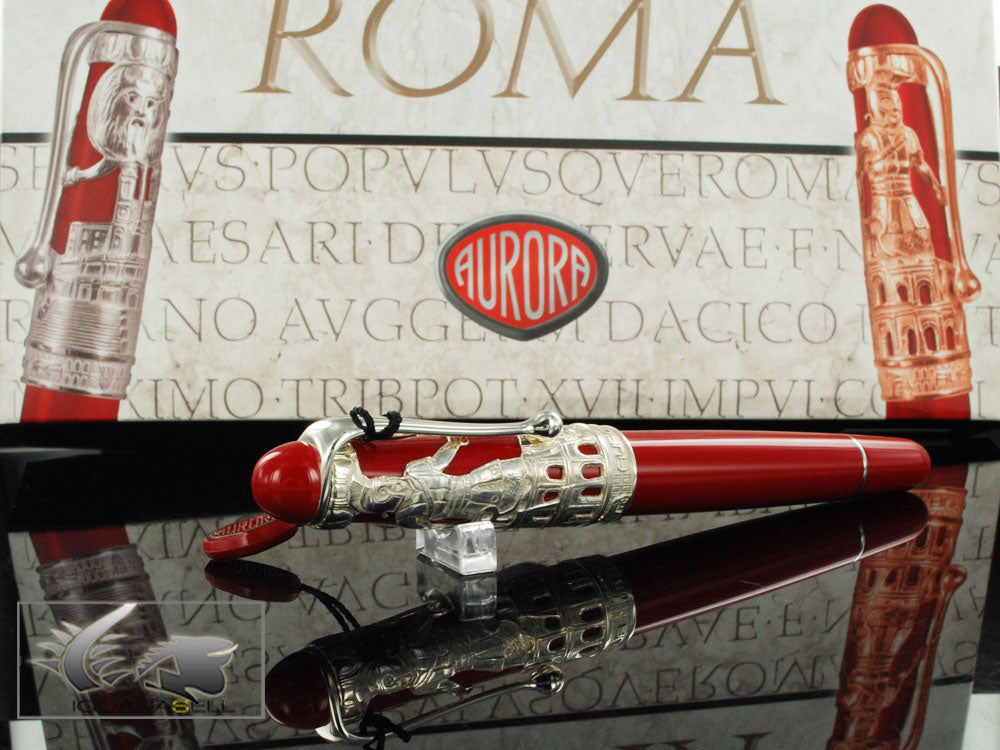 Stylo plume Aurora Roma, argent 925, édition spéciale, 800AR