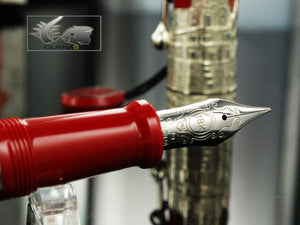 Aurora Roma Fountain Pen, Silver 925, Special Edition, 800AR