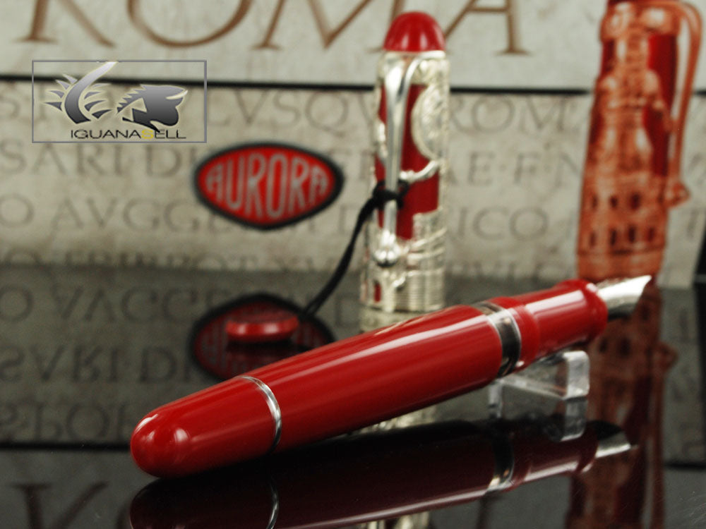 Aurora Roma Fountain Pen, Silver 925, Special Edition, 800AR