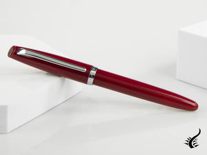 Aurora Style Fountain Pen - Barrel in Paprika and chrome trims - E12PR