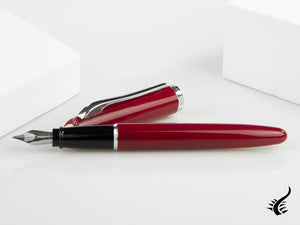 Aurora Style Fountain Pen - Barrel in Paprika and chrome trims - E12PR