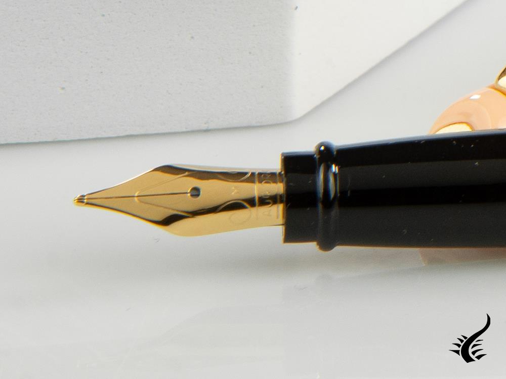 Aurora Style Fountain Pen, Gold trim, E12QR