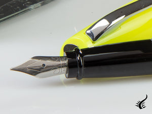 Aurora Style Fountain Pen, Resin, Chrome trim, E12L