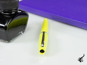 Aurora Style Fountain Pen, Resin, Chrome trim, E12L