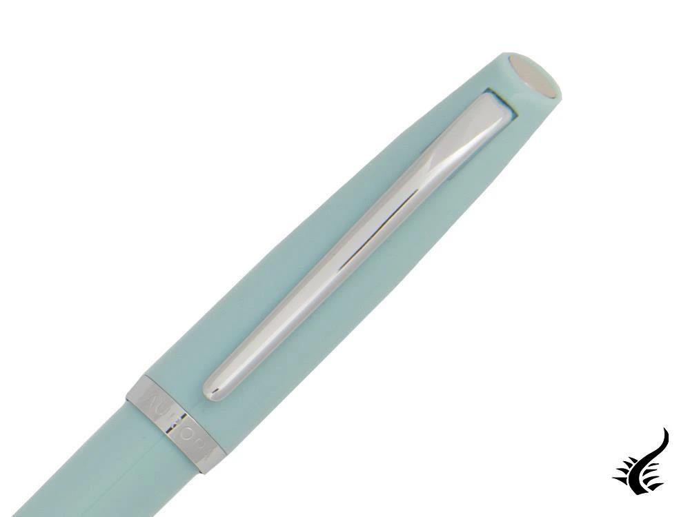 Aurora Style Fountain Pen, Resin, Silver trim, Aquamarine, E12AC