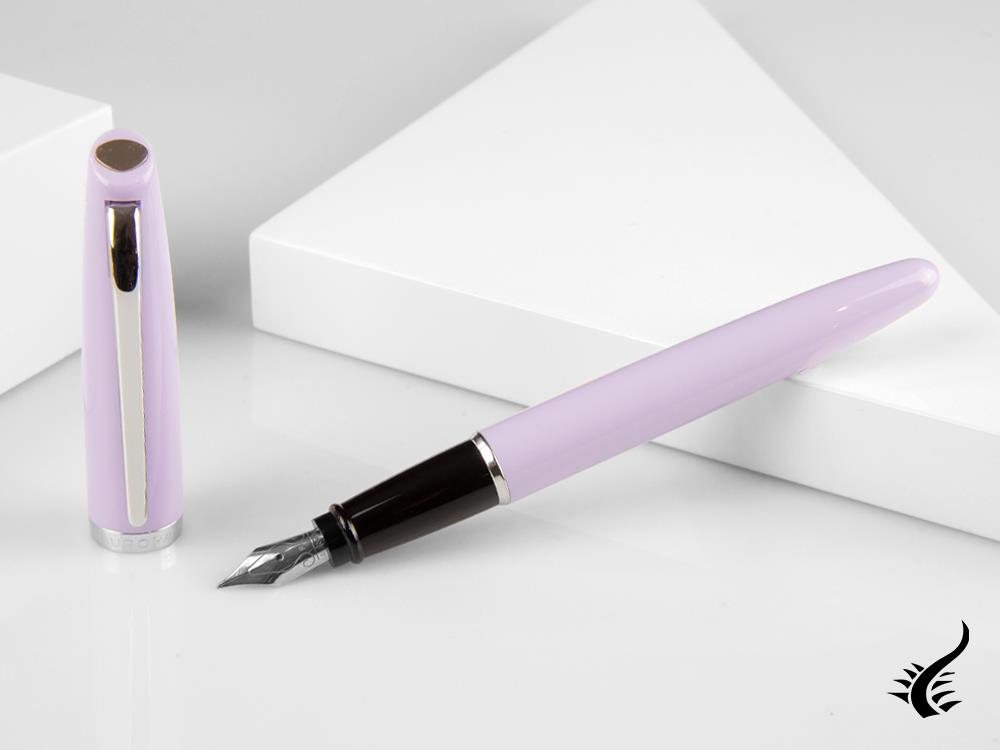 Aurora Style Fountain Pen, Resin, Violet, E12AM