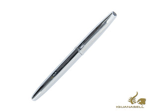 Stylo plume style Aurora - Capuchon et corps chromés brillants - E10