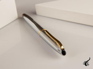 Stylo plume Aurora Style Guilloché, Chrome, Plaqué or, Argent, E14