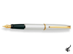 Stylo plume Aurora Style Guilloché, Chrome, Plaqué or, Argent, E14