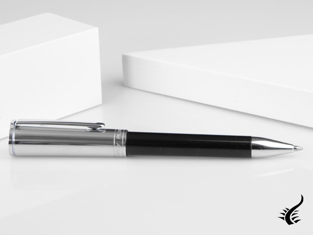 Aurora TU Ballpoint Pen - Black Resin - Chromed - T31CN