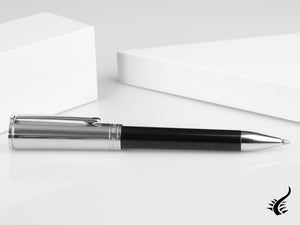 Aurora TU Ballpoint Pen - Black Resin - Chromed - T31CN