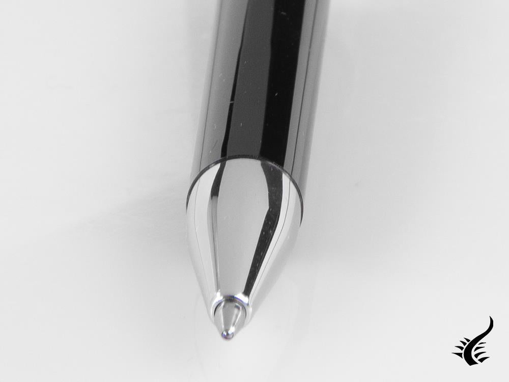 Aurora TU Ballpoint Pen - Black Resin - Chromed - T31CN