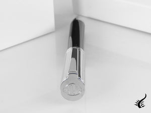 Aurora TU Ballpoint Pen - Black Resin - Chromed - T31CN