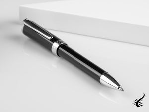 Aurora TU Ballpoint Pen - Black Resin - Chromed - T31N