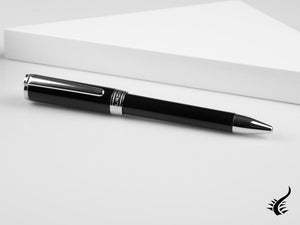 Aurora TU Ballpoint Pen - Black Resin - Chromed - T31N