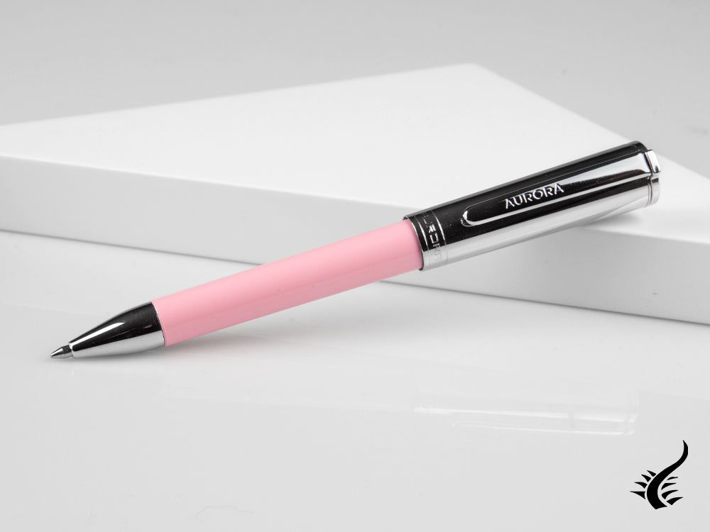 Stylo à bille Aurora TU, Résine, Finition chromée, Rose, T31CP