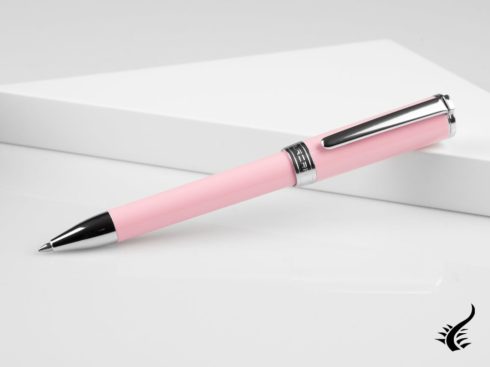 Aurora TU Ballpoint pen, Resin, Chrome trim, Rose, T31P