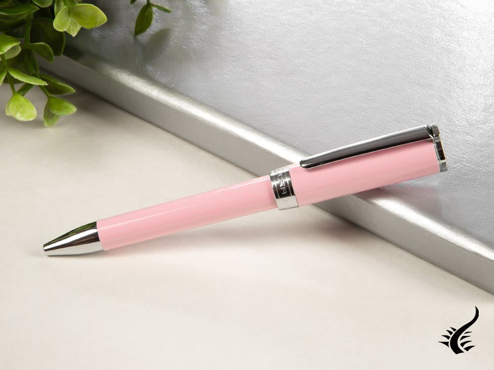 Aurora TU Ballpoint pen, Resin, Chrome trim, Rose, T31P