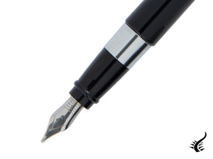 Stylo plume Aurora TU - Résine noire - Chromé - T11N