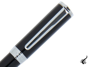 Aurora TU Fountain Pen - Black Resin - Chromed - T11N