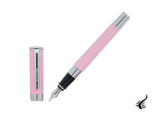 Stylo plume Aurora TU, résine, finition chromée, rose, T11P