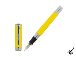 Stylo plume Aurora TU - Résine jaune - Chromé - T11Y