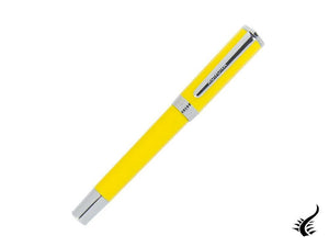 Stylo plume Aurora TU - Résine jaune - Chromé - T11Y