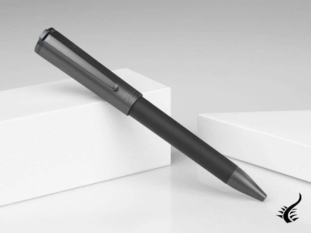 Aurora TU Full Metal Black Ballpoint pen, Resin, Ruthenium trim, Black, T30_CRN