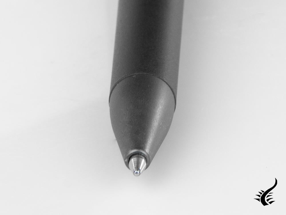 Aurora TU Full Metal Black Ballpoint pen, Resin, Ruthenium trim, Black, T30_CRN