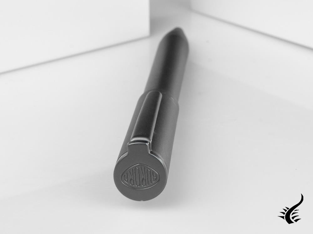 Aurora TU Full Metal Black Ballpoint pen, Resin, Ruthenium trim, Black, T30_CRN